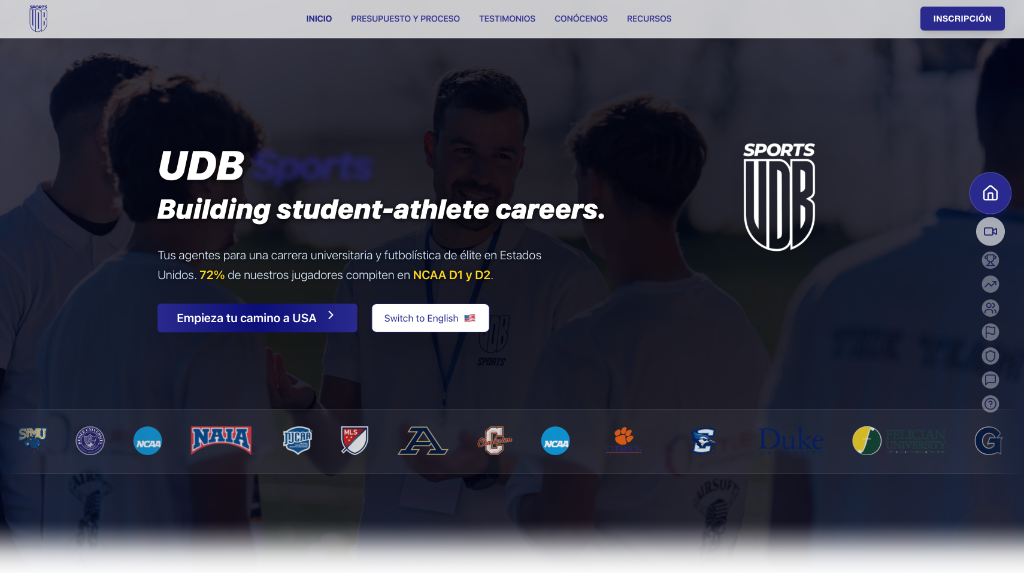 UDB Sports SaaS Dashboard